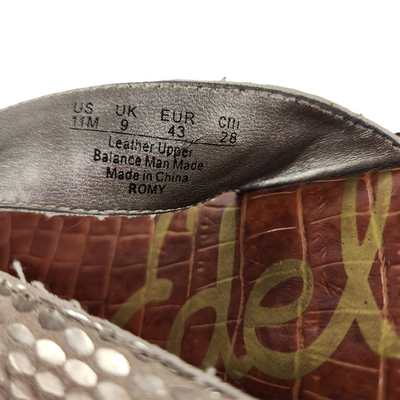 Sam Edelman Womens Wedge Sandals sz 11 M Romy Cork Thong Platform Snake Print - Picture 10 of 13